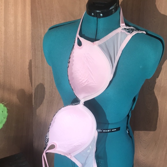 Victoria’s Secret pink and black lace push up bra - Picture 9 of 10